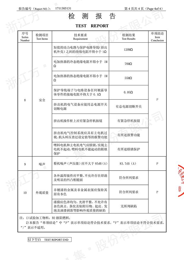 85型錐形同向雙螺桿鋁塑板擠出機經(jīng)過權(quán)威機構(gòu)檢測5.jpg